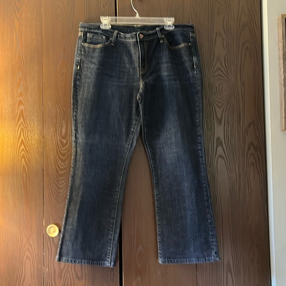 Gap boot cut stretch dark blue jeans. Size 16R - Picture 1 of 6